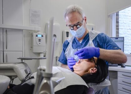 dentist treating patient