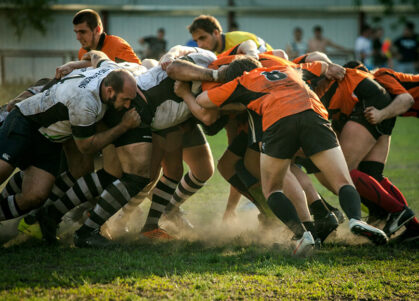 rugby scrum