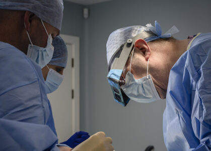 maxillofacial surgeons in theatre